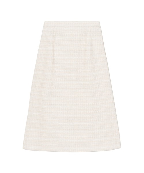 ANAYI（アナイ） スカート ミックスツイードバックフレア スカート
