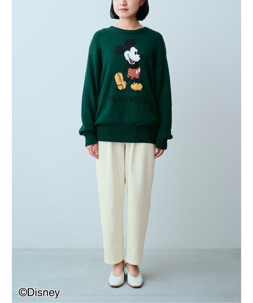 100 ％品質保証 IEDIT ニット セーター IEDIT Disney「ミッキー トップス