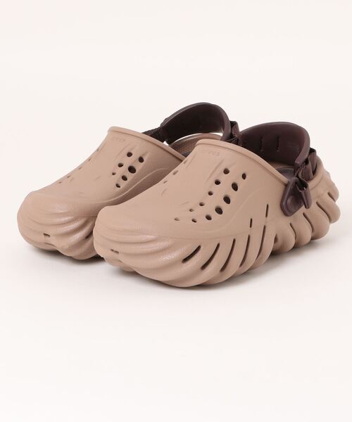 crocs echo clog サボサンダル 28センチ ブラウン crocs クロックス Echo Clog エコー クロッグ 207937 メンズ