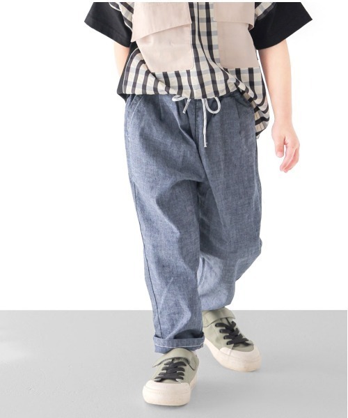 L.COPECK（エルコペック） パンツ やわらかリネン7分丈 キッズ 子供服