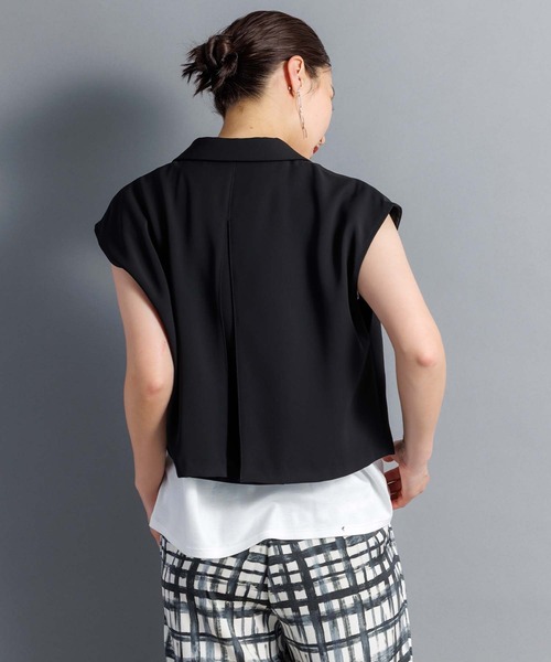 ベスト ジレ ショートアシメベスト レディース Anside ベスト ジレ アシメショートジレ レディース : ZOZOTOWN