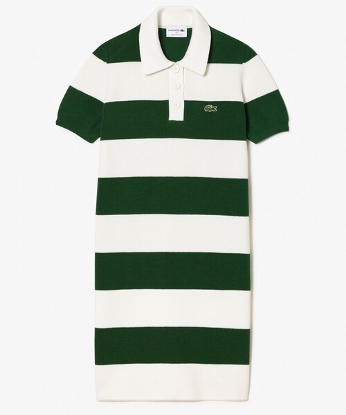 LACOSTE（ラコステ） シャツワンピース オーガニックコットンニット
