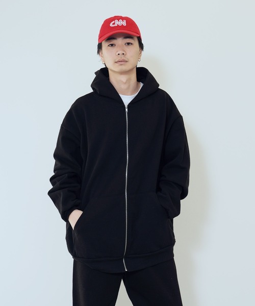 ロサンゼルスアパレル　ジップアップパーカー　ブラック　L 楽天市場】ロサンゼルスアパレル パーカー 14OZ ヘビーフリース ジップ