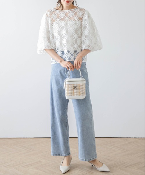 ブラウス シャツ 「PLUS」2WAYデザインシャツ レディース aquagarage シャツ ブラウス レディース 2wayネックブラウス