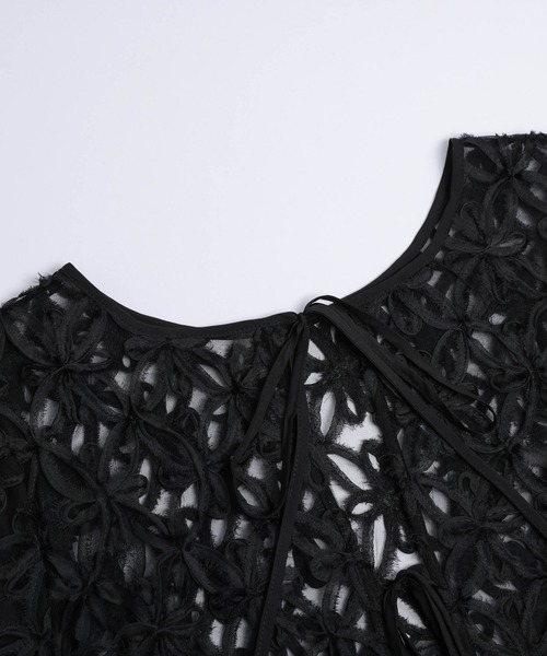 ブラウス シャツ 「PLUS」2WAYデザインシャツ レディース La-gemme ブラウス シャツ 2way花柄シアートップス レディース