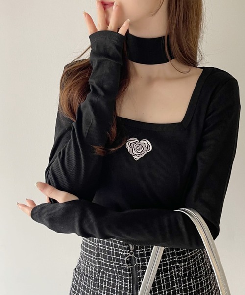 トップス HELK ROSE BUSTIER (BLACK) HELK ROSE BUSTIER (BLACK)