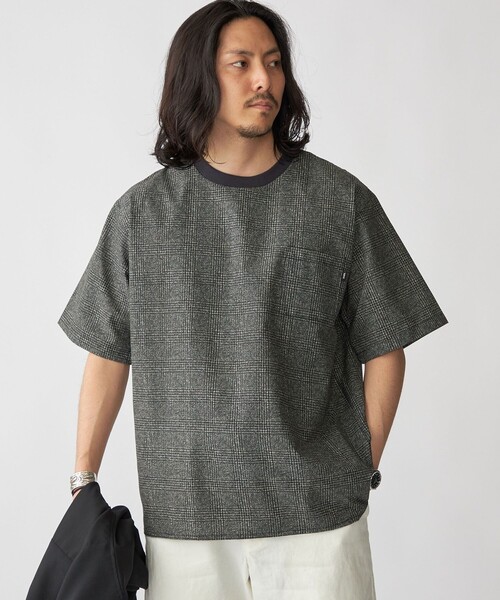 【SHIPS】トップス 接触冷感 カットソー 大人ブラウン 2way SHIPS tシャツ SHIPS:「接触冷感・撥水等」COOL DOTS(R) 2WAY