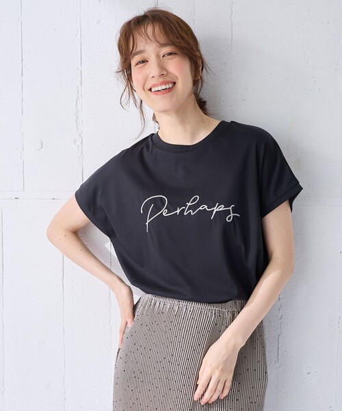 ANY（エニィ） tシャツ 「汗ジミ防止加工」シルケットスムースフレンチ