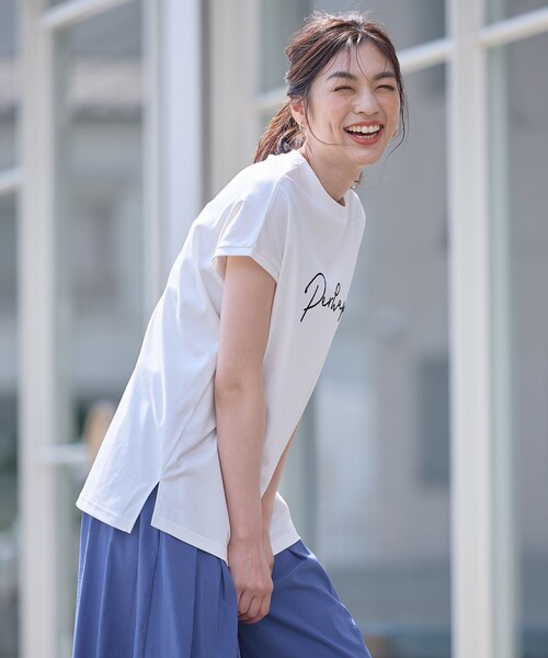 ANY（エニィ） tシャツ 半袖 「汗ジミ防止加工」シルケットスムース