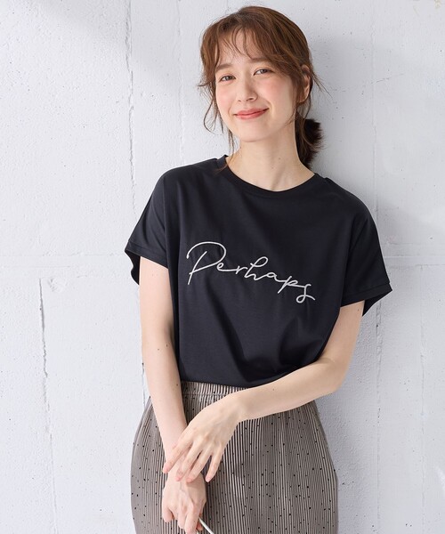 ANY（エニィ） tシャツ 「汗ジミ防止加工」シルケットスムースフレンチ