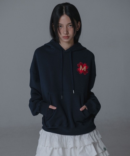 Mars en Avril パーカー クローバーフーディースウェットパーカー