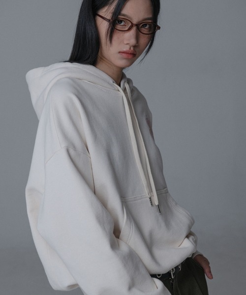 Mars en Avril パーカー クローバーフーディースウェットパーカー