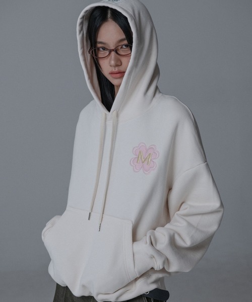 Mars en Avril パーカー クローバーフーディースウェットパーカー