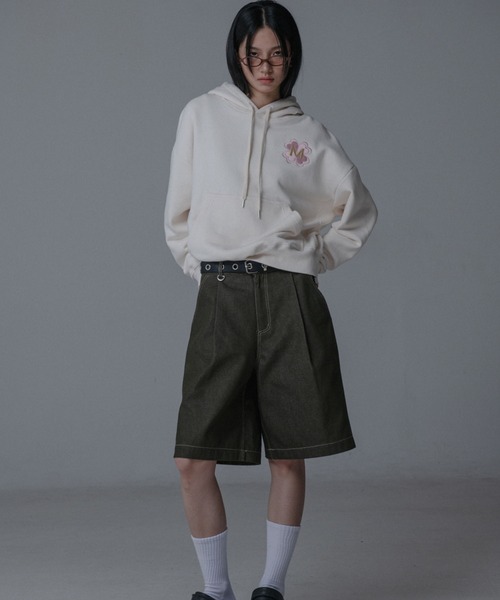 Mars en Avril パーカー クローバーフーディースウェットパーカー