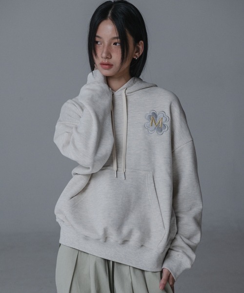 Mars en Avril パーカー クローバーフーディースウェットパーカー