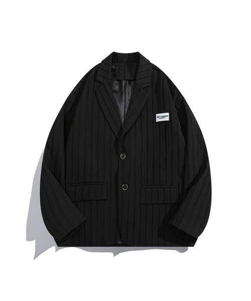 ジャケット テーラードジャケット HOOK -select- ストライプテーラード