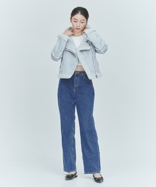 BLUE×PALANG ムートンコート ボアコート FUR BOA JACKET BLUE×PALANG ムートンコート ボアコート FUR BOA JACKET