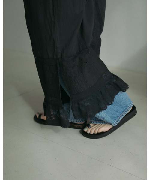 anuke（アンヌーク） ロング スカート Tuck Lace Skirt : ZOZOTOWN