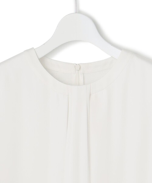 tシャツ 「洗える」シルキーデシン タックデザイン カットソー レディース 23区｜【洗える】シルキーデシン タックデザイン カットソー