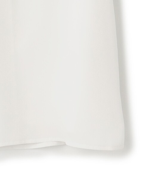 23区 tシャツ 「洗える」シルキーデシン タックデザイン