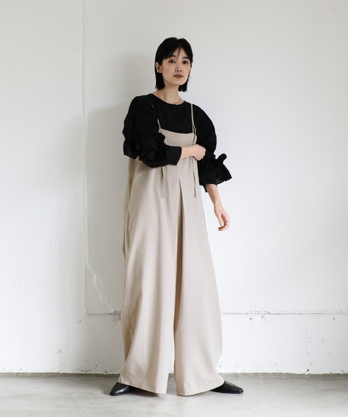 select MOCA Et サロペット オーバーオール 「Et」Tucked Wide