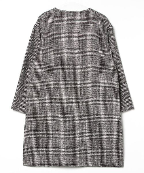 「Khaju」 ノーカラーコート - ブラック レディース_画像2