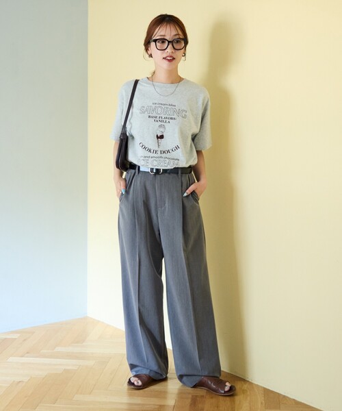 FREAK'S STORE スラックス パンツ 限定展開 タックストレート