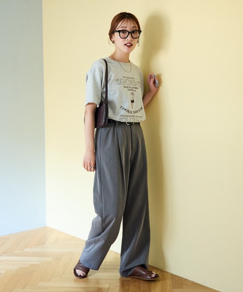 きの様　リクエスト品 FREAK'S STORE/タックストレートパンツ（セット対応）【限定展開