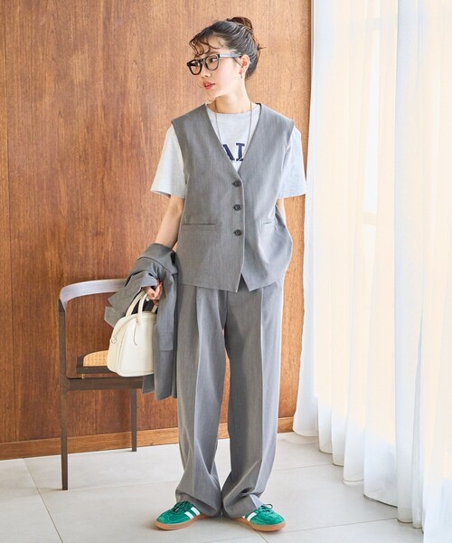 FREAK'S STORE スラックス パンツ 限定展開 タックストレート
