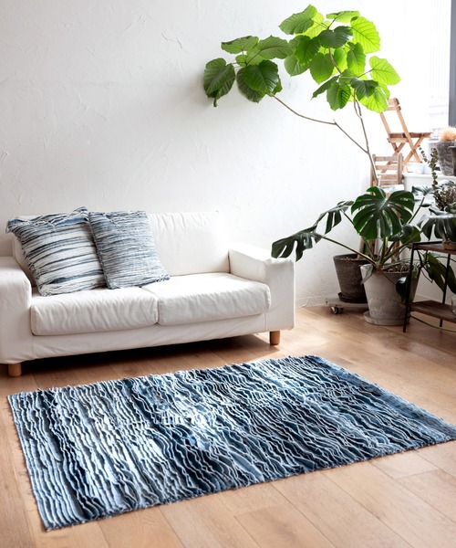ラグ ラグマット RE:CRAFTED DENIM RAG「120x160」の画像