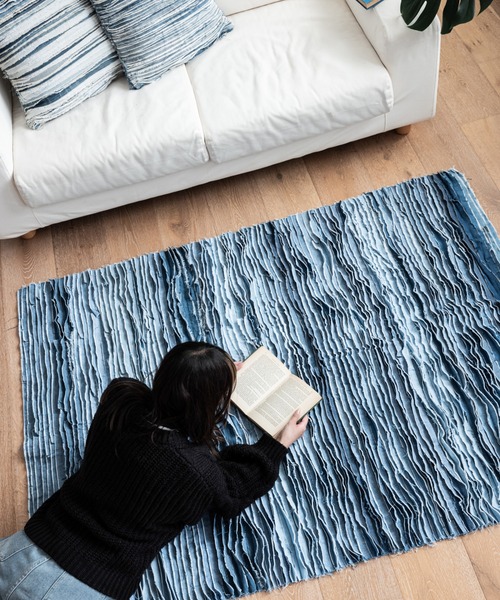 ラグ ラグマット RE:CRAFTED DENIM RAG「120x160」の画像