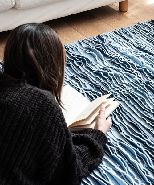 ラグ ラグマット RE:CRAFTED DENIM RAG「120x160」の画像