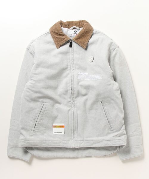 「AAPE BY A BATHING APE」 ブルゾン LARGE ベージュ メンズ_画像2