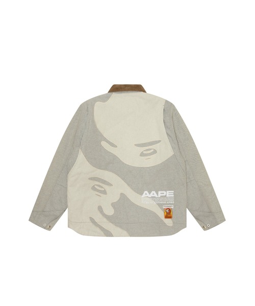 「AAPE BY A BATHING APE」 ブルゾン LARGE ベージュ メンズ_画像5