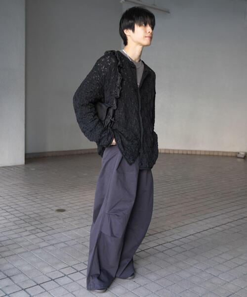 SENSE OF PLACE by URBAN RESEARCH カーディガン ケーブルメッシュ
