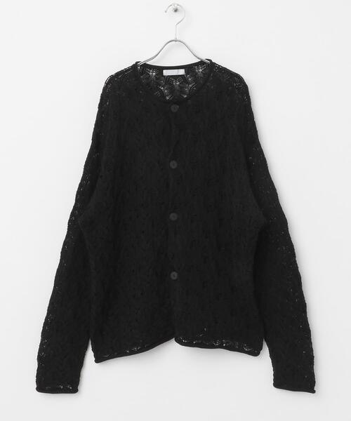 アーバンリサーチ  AIRWOOLケーブルカーディガン SENSE OF PLACE by URBAN RESEARCH カーディガン ケーブルメッシュ