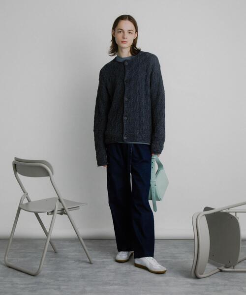SENSE OF PLACE by URBAN RESEARCH カーディガン ケーブルメッシュ
