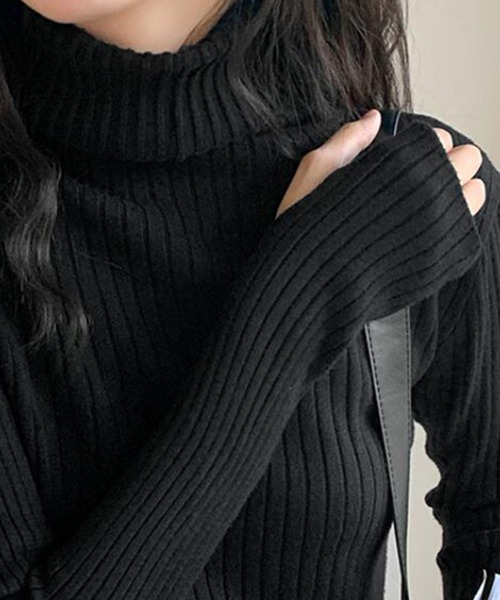 「Ulysses」 「Doula Doula」タートルネックニット F グリーン レディース_画像3