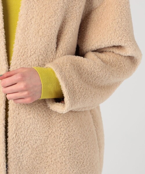 TOMORROWLAND（トゥモローランド） ノーカラージャケット 36 ベージュ