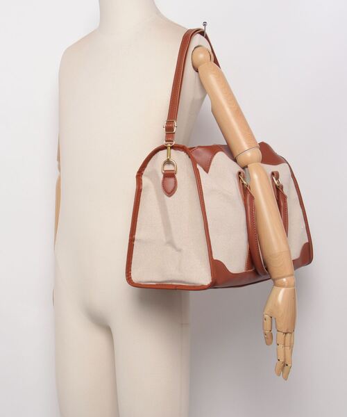 gossip!ロサンゼルス ボストンバッグ 2WAY配色ボストンバッグ 多機能