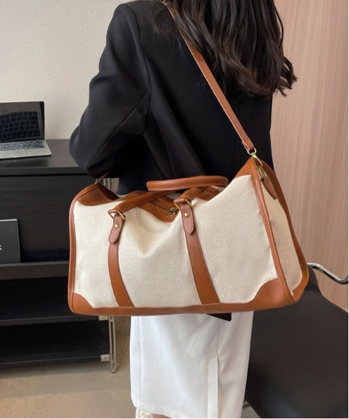 gossip!ロサンゼルス ボストンバッグ 2WAY配色ボストンバッグ 多機能