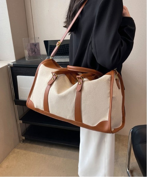 gossip!ロサンゼルス ボストンバッグ 2WAY配色ボストンバッグ 多機能