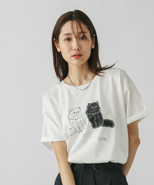グローバルワーク リッチクリーンプリントT 半袖Tシャツ L 2枚セット GLOBAL WORK tシャツ リッチクリーンプリントT半袖/147640