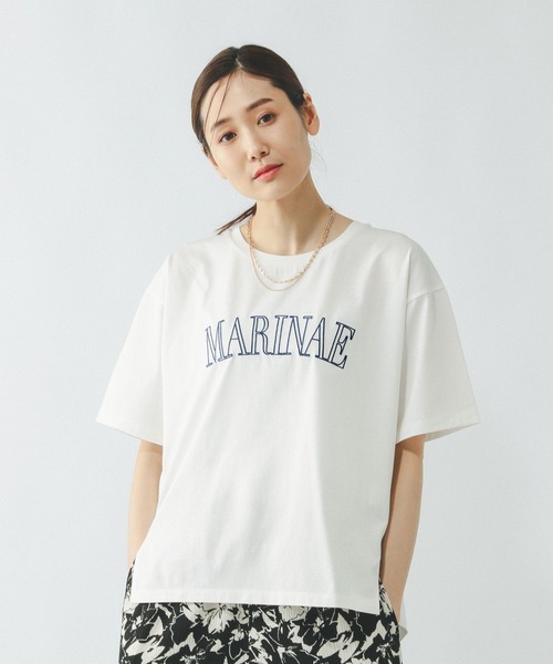 GLOBAL WORK tシャツ リッチクリーンプリントT半袖/147640