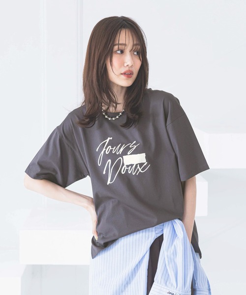 グローバルワーク リッチクリーンプリントT 半袖Tシャツ L 2枚セット GLOBAL WORK tシャツ リッチクリーンプリントT半袖/147640