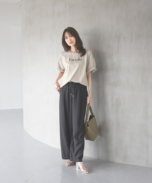 GLOBAL WORK tシャツ リッチクリーンプリントT半袖/147640