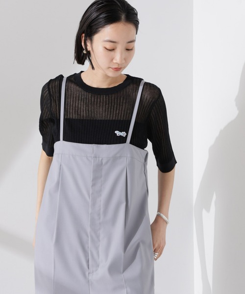 ニット セーター ニットリブデザイントップス レディース PENNEYS ニット セーター PENNEYS別注TheFOXシアーリブニット