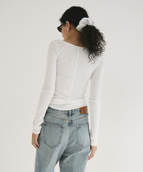 CLANE（クラネ） tシャツ DEEP NECK LADY TOPS レディース : ZOZOTOWN
