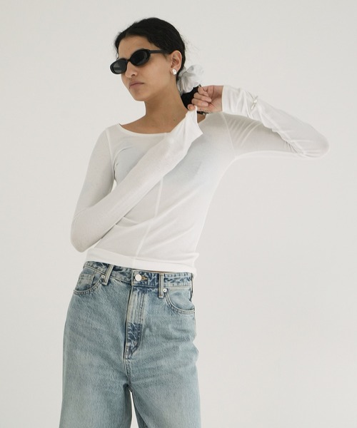 CLANE（クラネ） tシャツ DEEP NECK LADY TOPS レディース : ZOZOTOWN