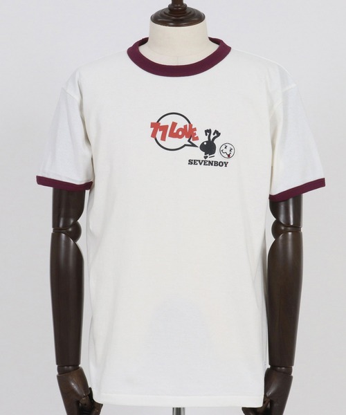 seventy seven tシャツ mt9669-middle onz S-S ringer t-shirts